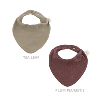 Lätzchen aus Musselin Bio Baumwolle in 2 Farben - The Baltic Shop