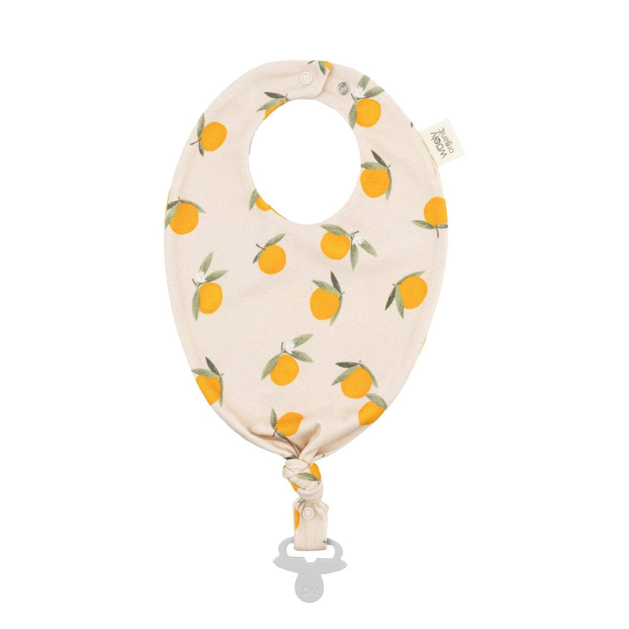 Lätzchen mit Schnullerclip aus Bio Baumwolle in 2 Farben - The Baltic Shop