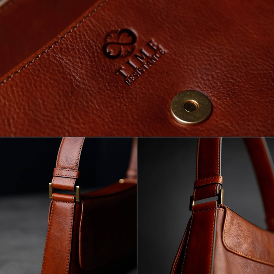 Lederhandtasche - Bright Lights, Big City - The Baltic Shop