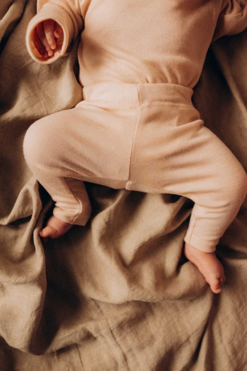 Legging für Babies aus Merinowolle und Seide - 2 Farben - The Baltic Shop