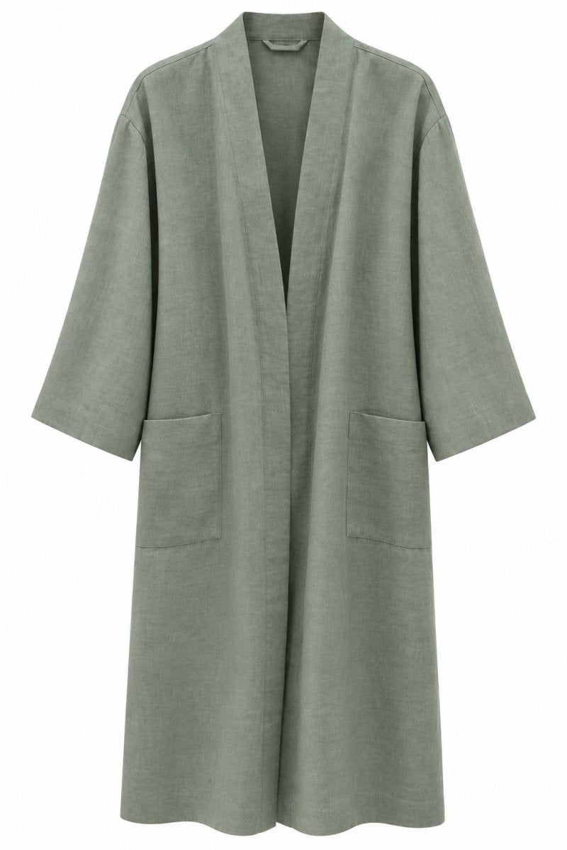 Leinen Kimono-Robe – nachhaltiger Leinen Bademantel aus Lettland - The Baltic Shop