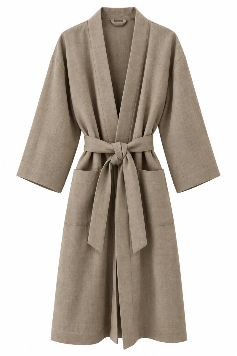 Leinen Kimono-Robe – nachhaltiger Leinen Bademantel aus Lettland - The Baltic Shop