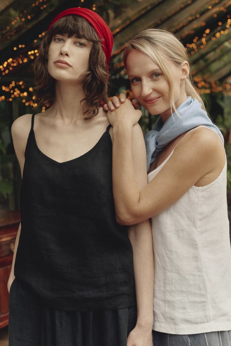 Leinen Schal - Malve - The Baltic Shop