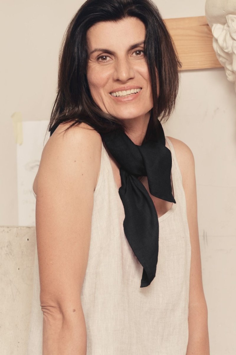 Leinen Schal - Malve - The Baltic Shop