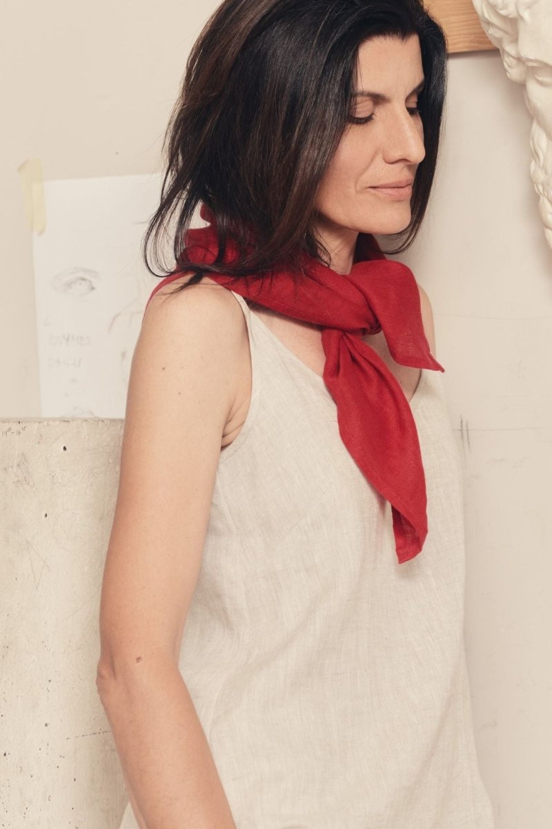 Leinen Schal - Malve - The Baltic Shop