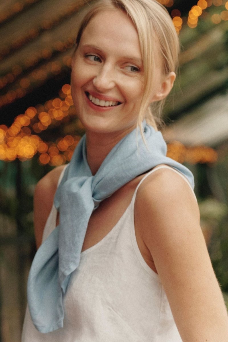 Leinen Schal - Malve - The Baltic Shop