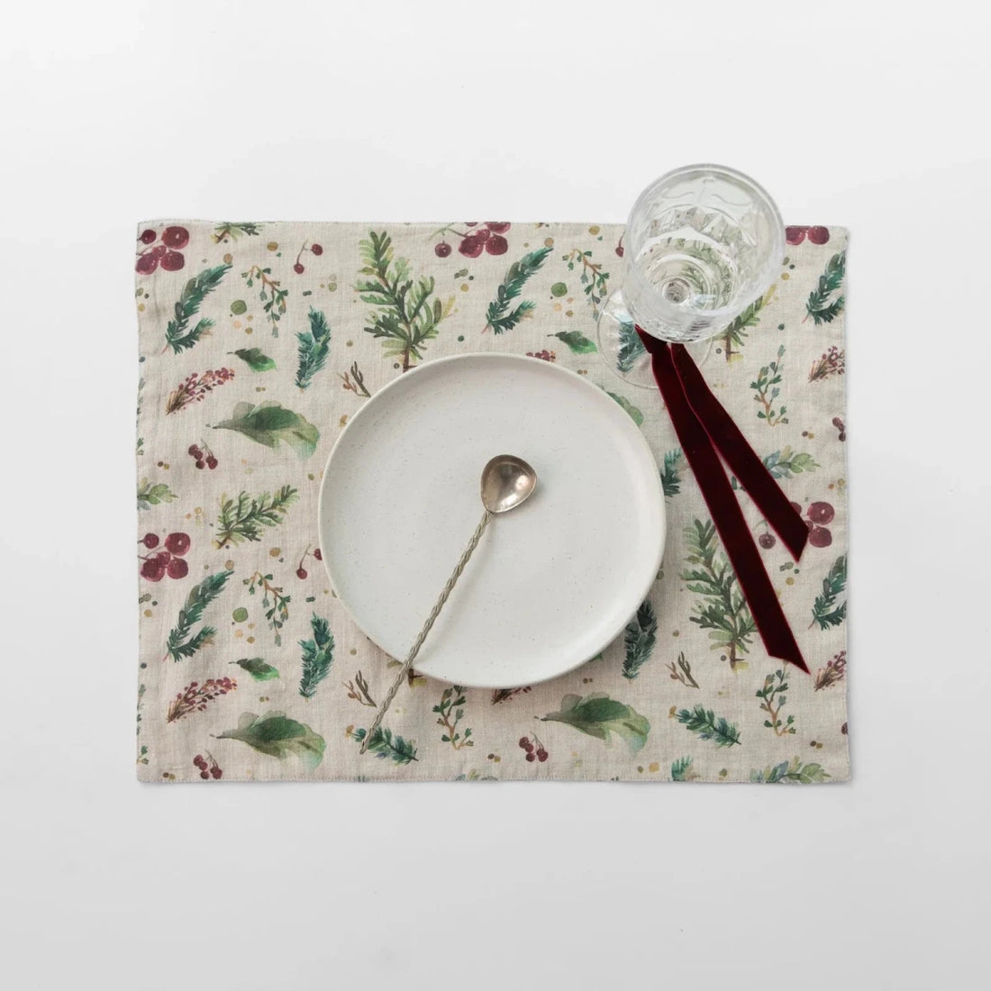 Leinen-Tischsets „Winter Berries“ - The Baltic Shop