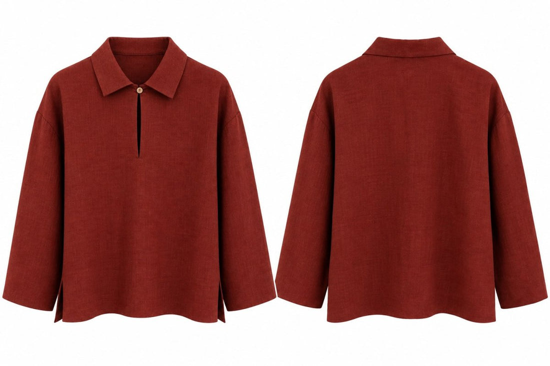 Leinen-Top „Liv“ aus OEKO-TEX® zertifiziertem Leinen - The Baltic Shop