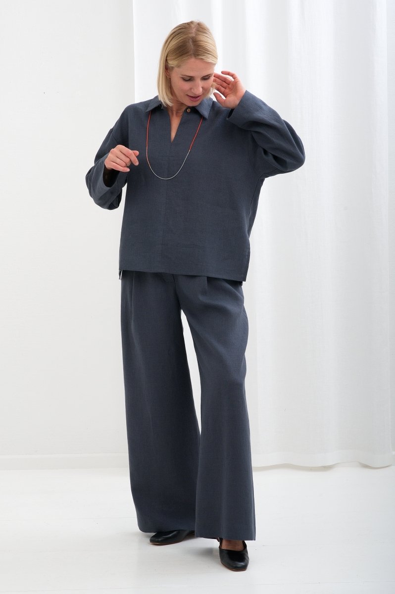 Leinen-Top „Liv“ aus OEKO-TEX® zertifiziertem Leinen - The Baltic Shop