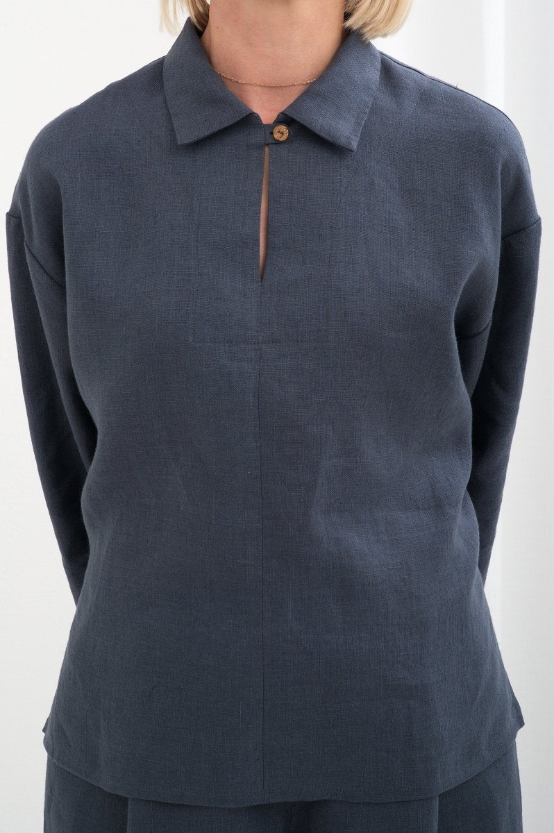 Leinen-Top „Liv“ aus OEKO-TEX® zertifiziertem Leinen - The Baltic Shop
