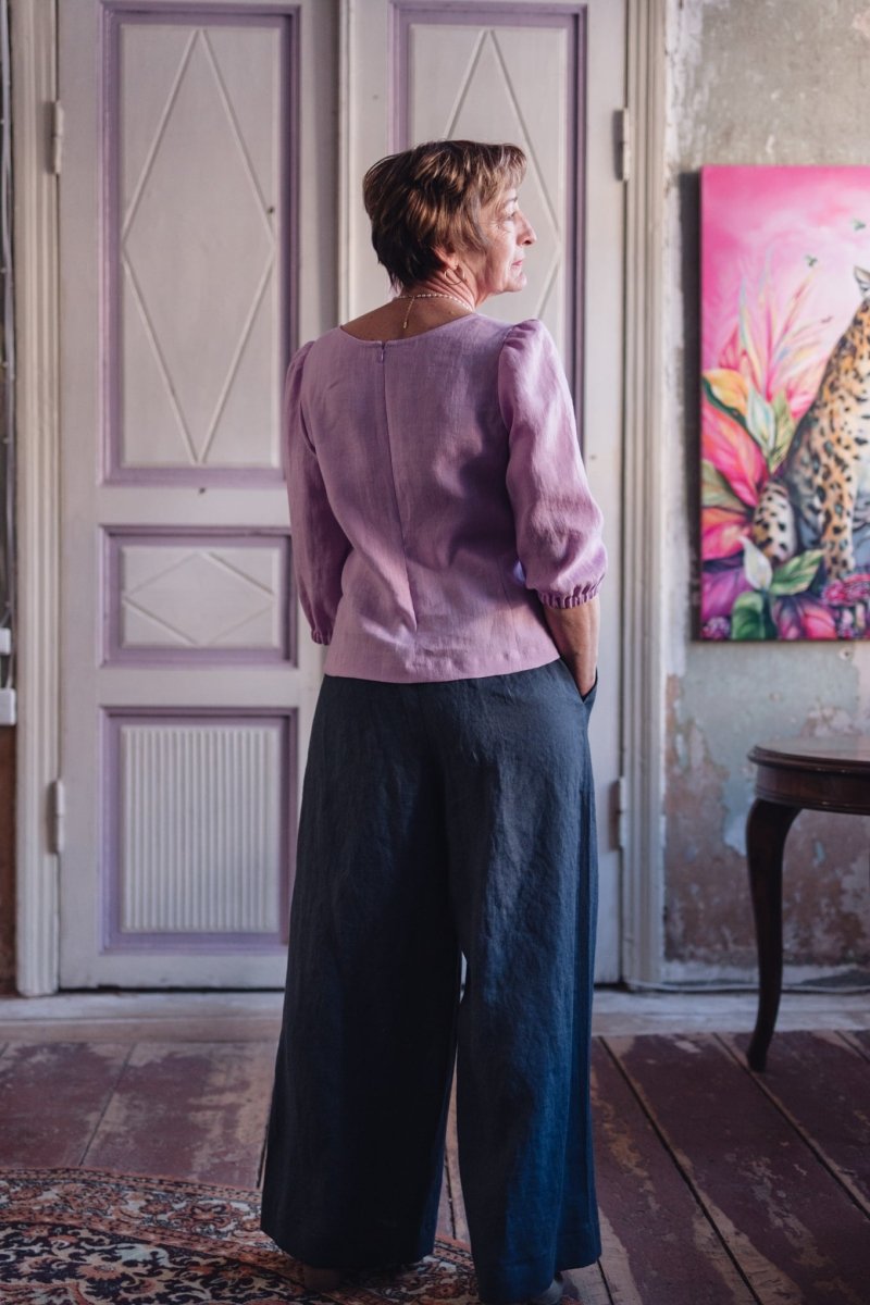 Leinenhose mit weiter Silhouette "Laima" - The Baltic Shop