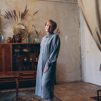 Leinenkleid mit lange Ärmel "Una" - The Baltic Shop