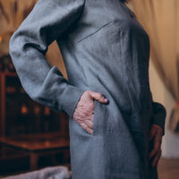 Leinenkleid mit lange Ärmel "Una" - The Baltic Shop