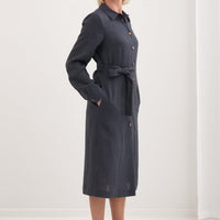 Leinenkleid mit lange Ärmel "Una" AW26 - The Baltic Shop
