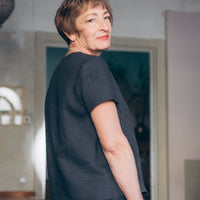 Leinentop mit V - Ausschnitt "Sabine" - The Baltic Shop