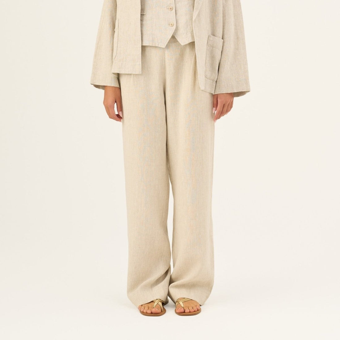 Luftige Damenhose aus 100 % Leinen - The Baltic Shop