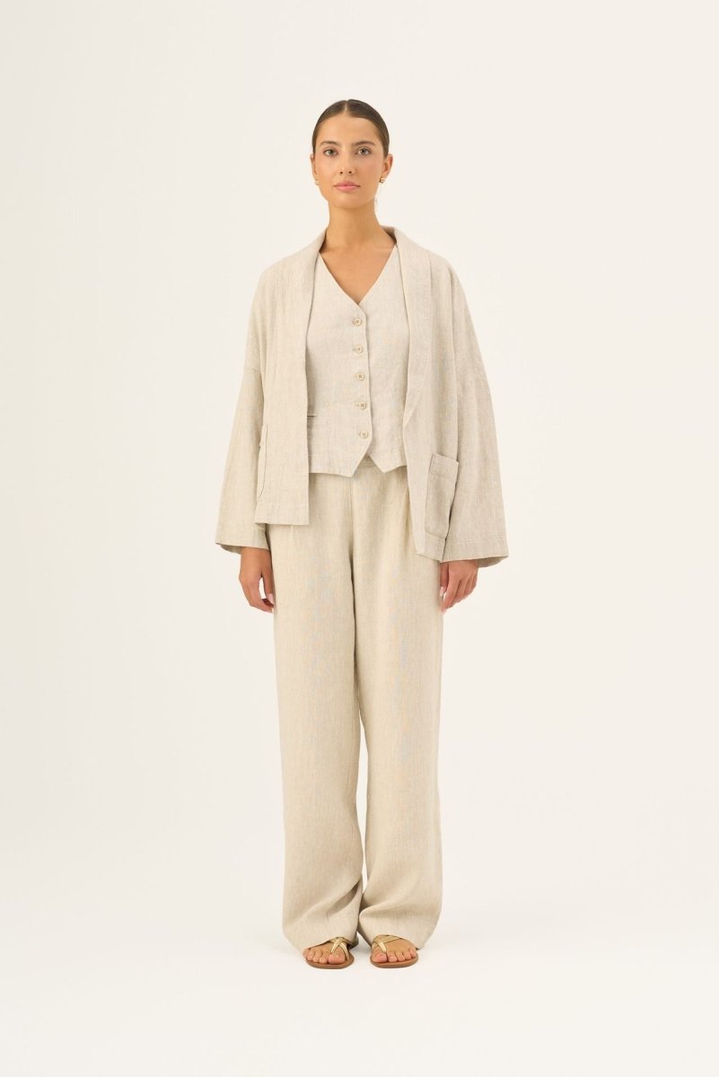 Luftige Damenhose aus 100 % Leinen - The Baltic Shop