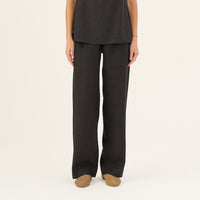 Luftige Damenhose aus 100 % Leinen in Schwarz - The Baltic Shop