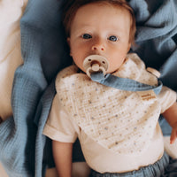 Musselin Lätzchen aus Bio Baumwolle in 4 Farben