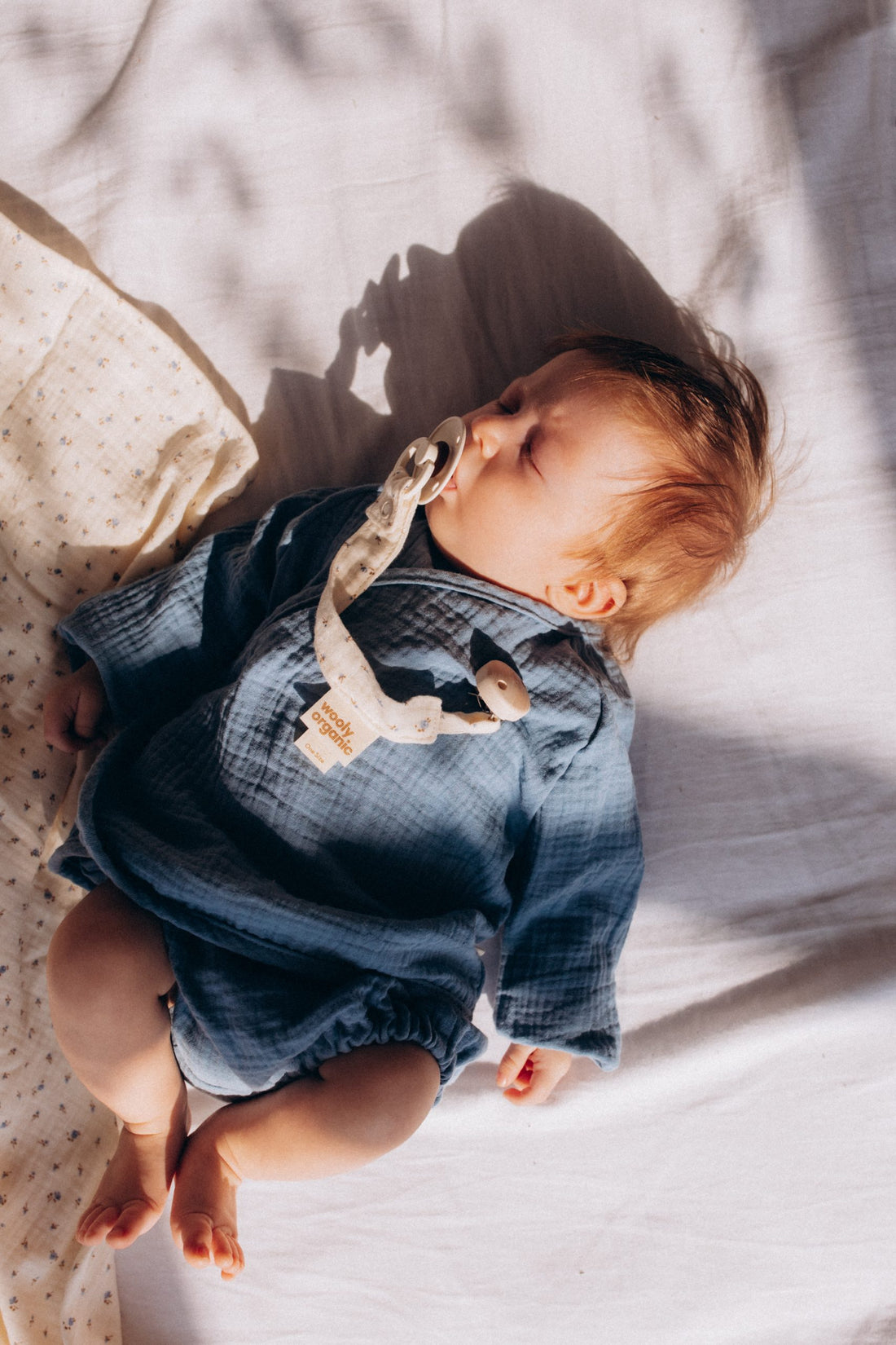 Schnuller Clip aus Musselin in 5 Farben