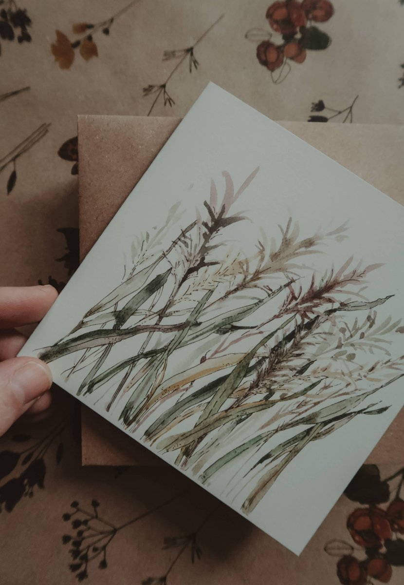 Meadow Plants - Klappkarte - The Baltic Shop