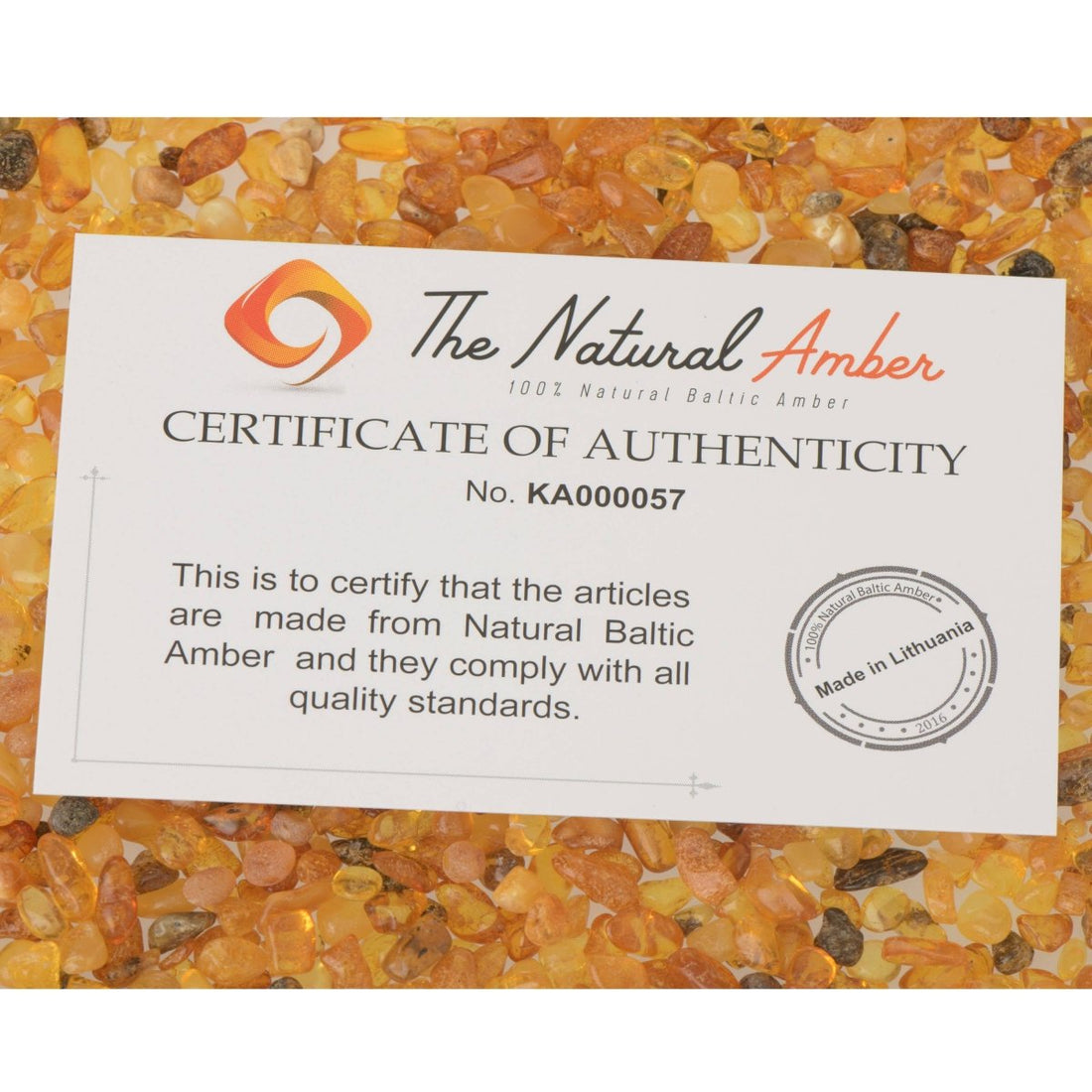 Mehrfarbiger Bernsteinring auf Gummibändern - The Baltic Shop