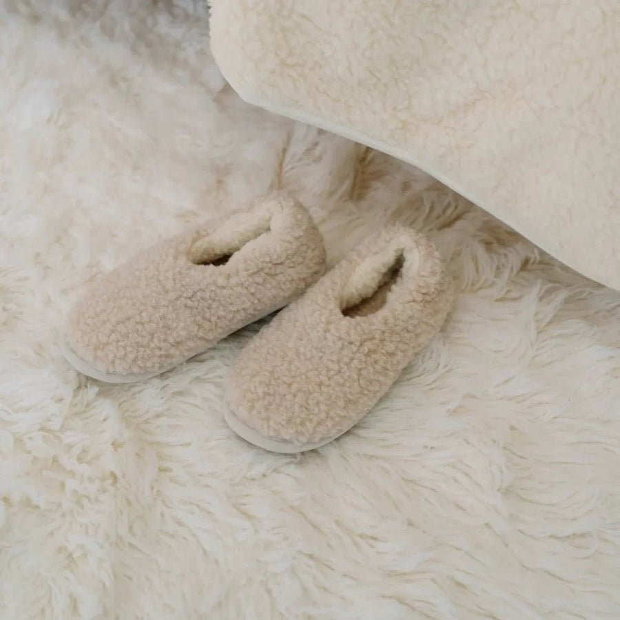 Merino - Wollslipper in Creme - The Baltic Shop