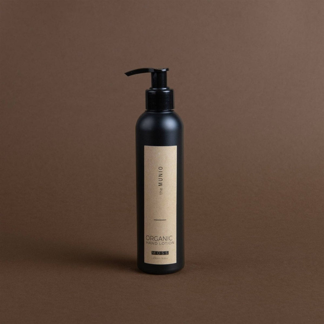 MOSS ORGANISCHE HANDLOTION IN SCHWARZER FLASCHE 200ML - The Baltic Shop