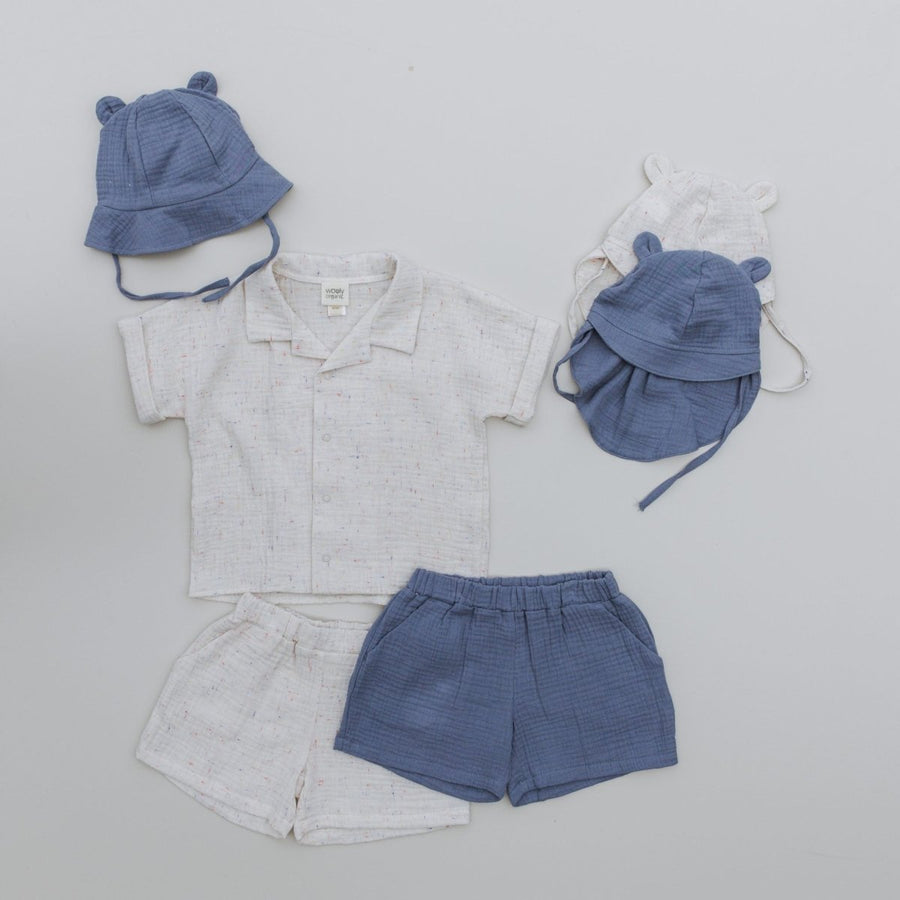 Musselin Hemd aus 100 % GOTS - zertifizierter Bio - Baumwolle in 3 Farben - The Baltic Shop