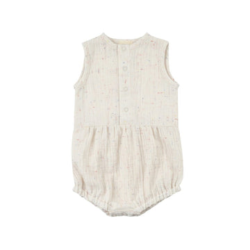 Musselin Romper aus bio baumwolle in ecru - The Baltic Shop