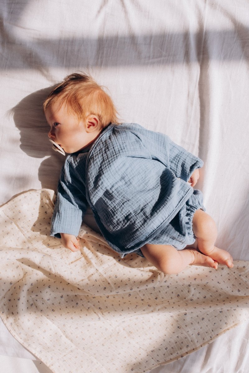 Musselin Wrap Jacke aus Bio Baumwolle in 3 Farben - The Baltic Shop