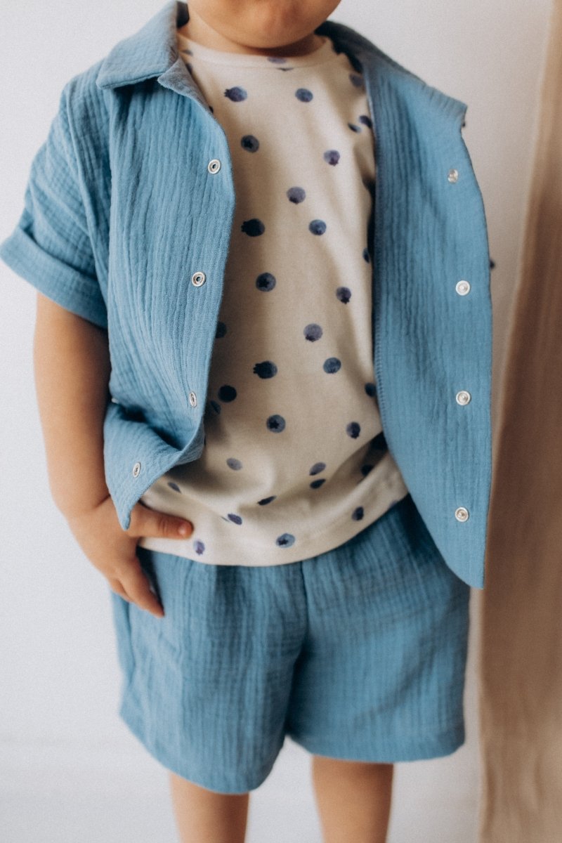 Musselinhemd für Kids aus Bio Baumwolle - The Baltic Shop