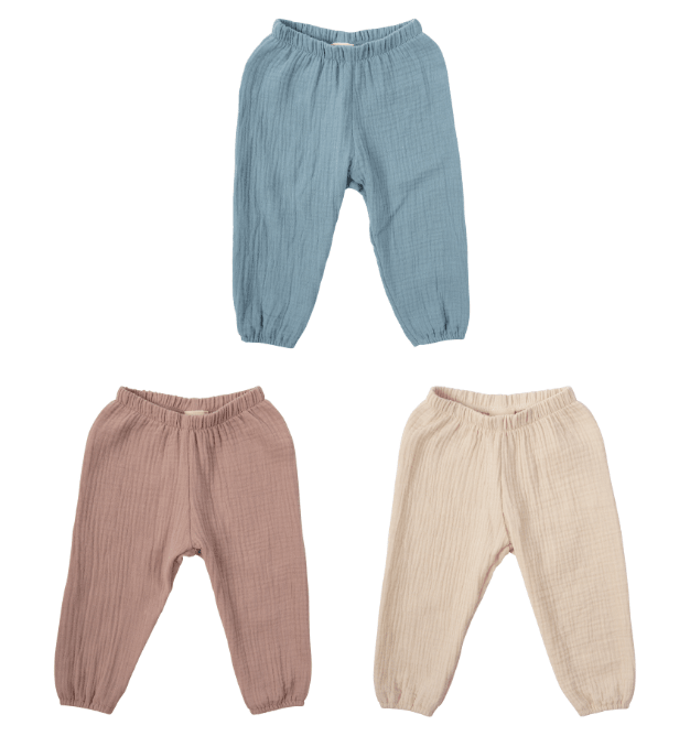 Musselinhose für Babies in 3 Farben - The Baltic Shop