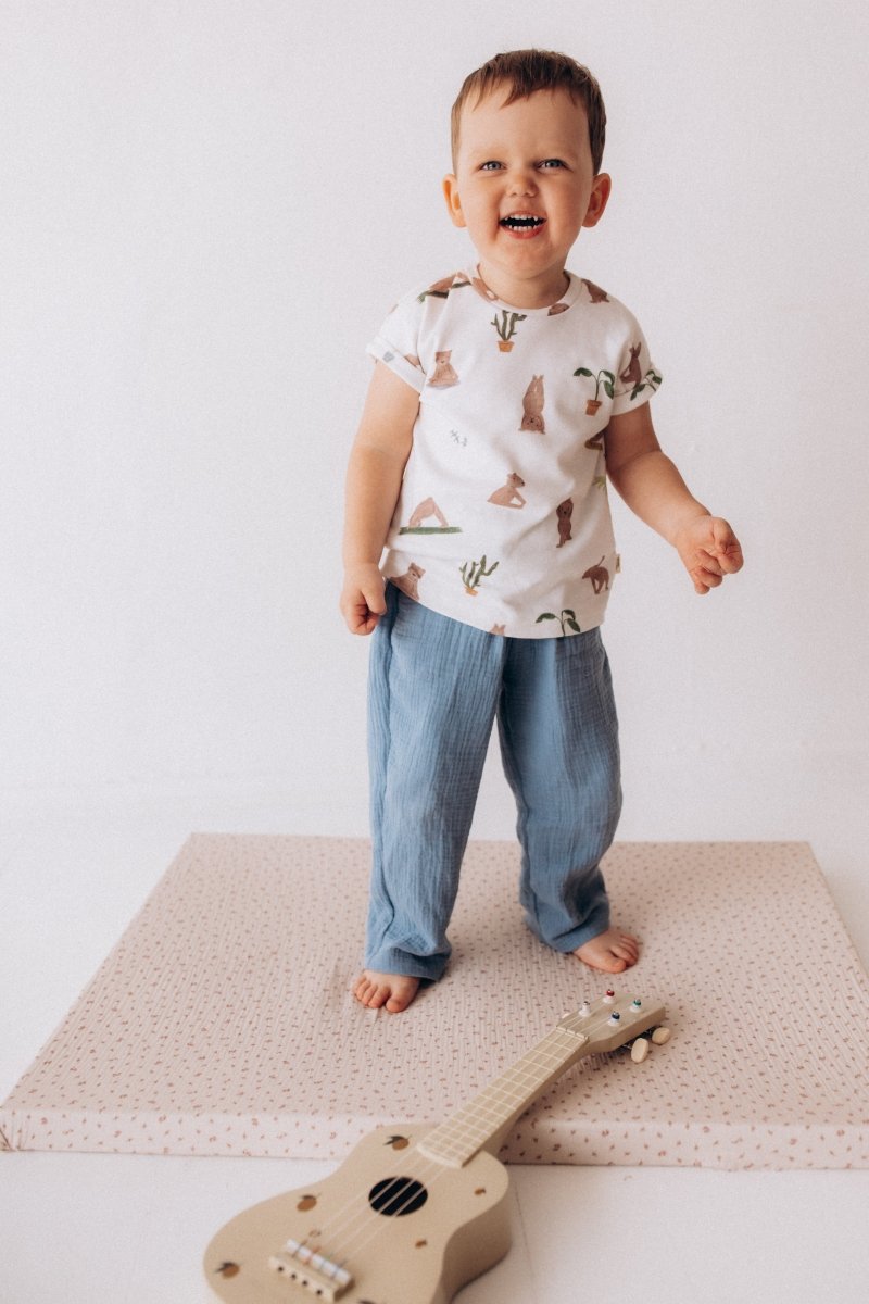 Musselinhose für Kids in Blau - The Baltic Shop