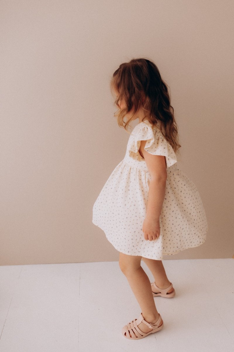 Musselinkleid aus Bio Baumwolle in 2 Farben - The Baltic Shop