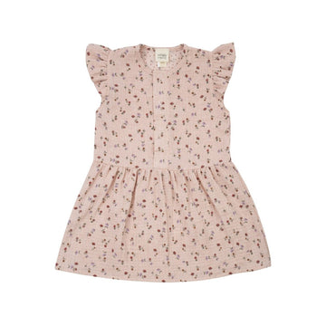 Musselinkleid in rosa aus 100 % GOTS - zertifizierter Bio - Baumwolle - The Baltic Shop