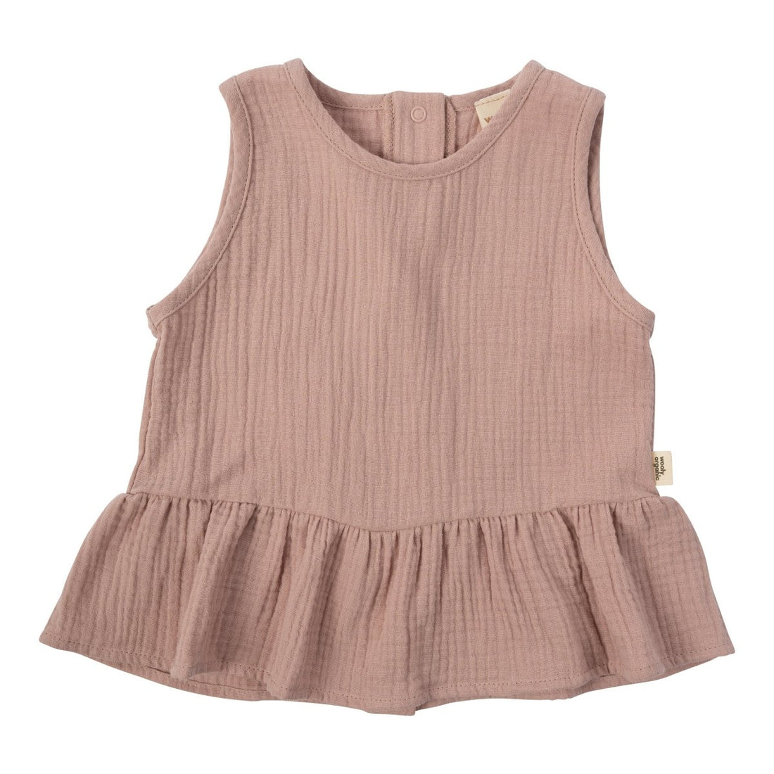 Musselintop mit Rüschen aus Bio Baumwolle in 2 Farben - The Baltic Shop