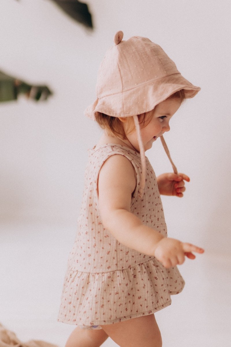 Musselintop mit Rüschen aus Bio Baumwolle in 2 Farben - The Baltic Shop