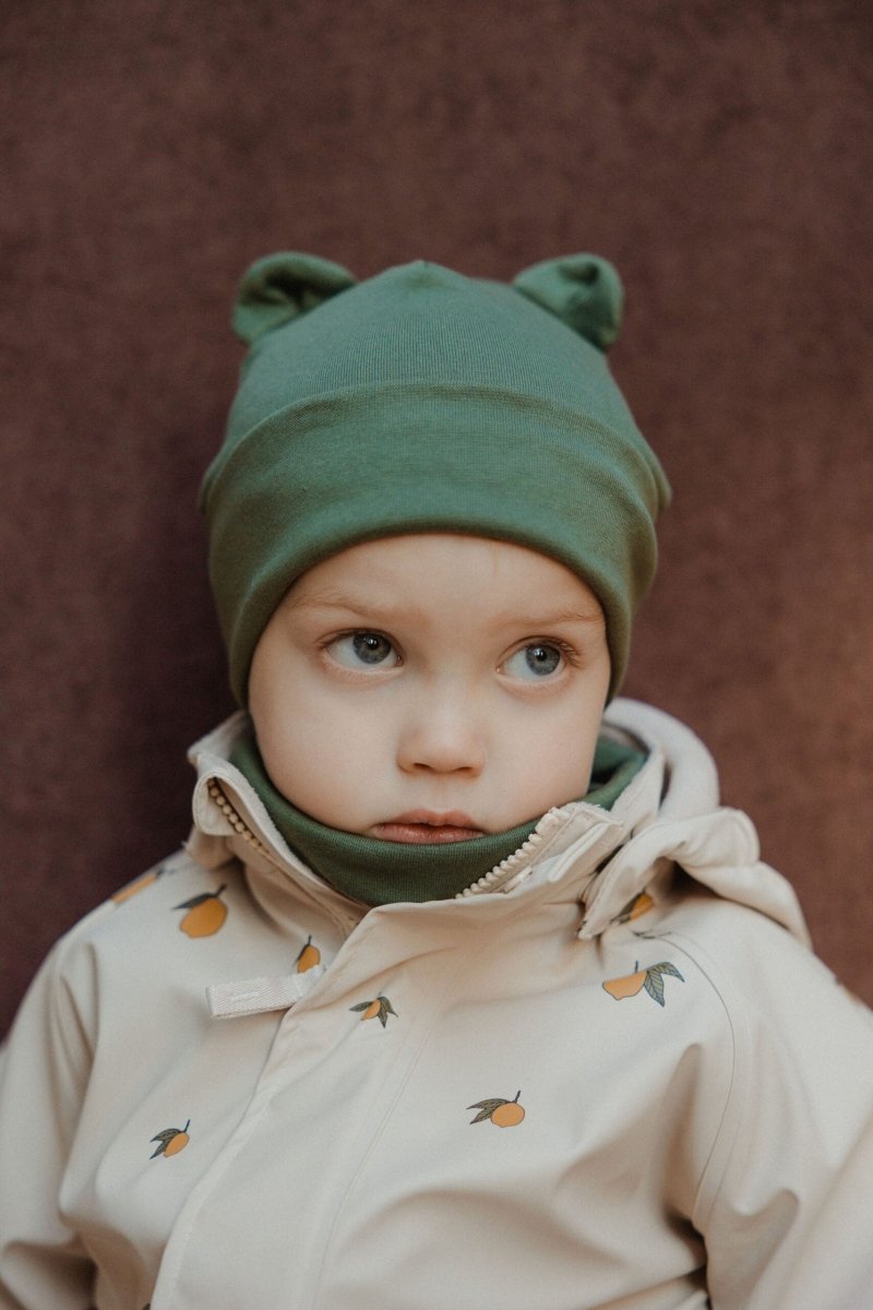 MÜTZE MIT TEDDYOHREN AUS BIO BAUMWOLLE - The Baltic Shop