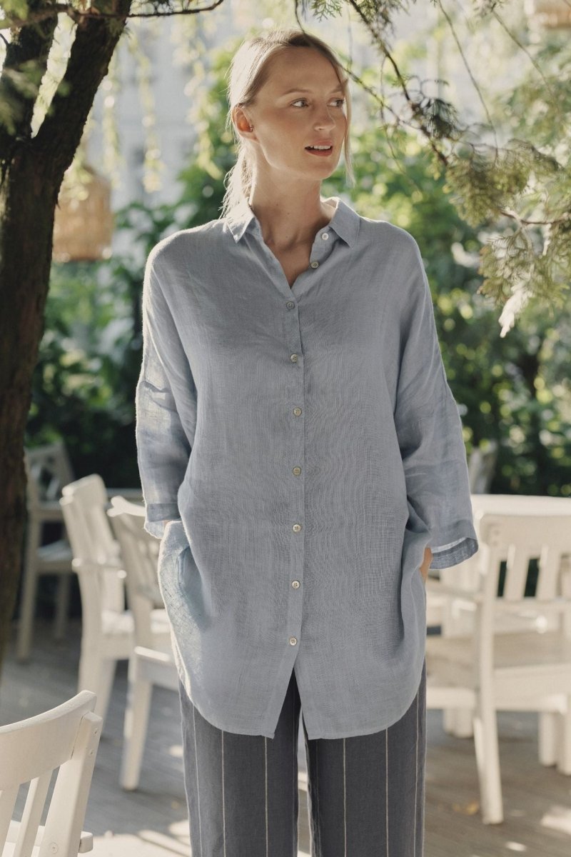 Oregano - Hemd aus leichtem Leinen in 5 Farben - The Baltic Shop