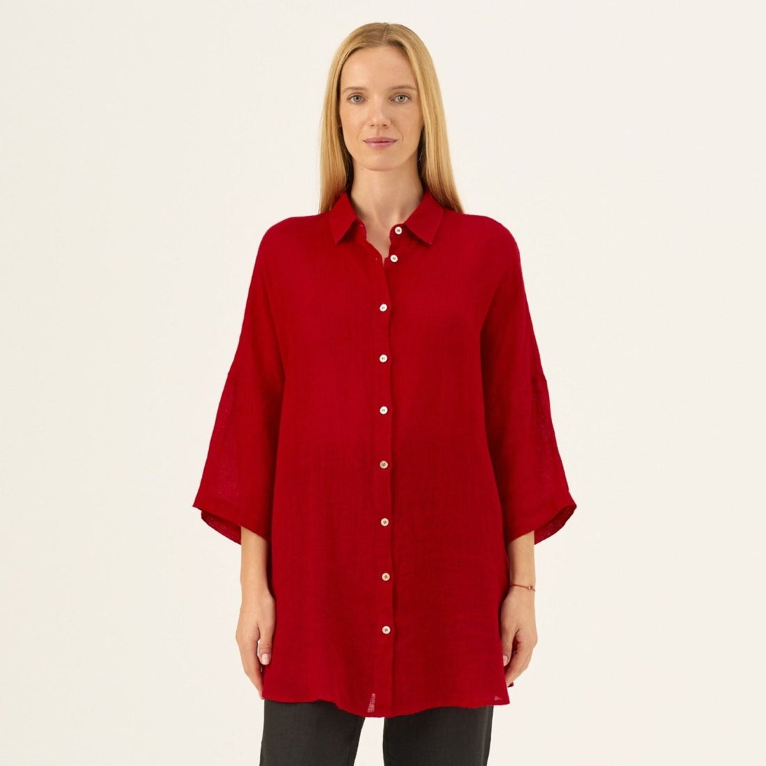 Oregano Oversized Leinenbluse - The Baltic Shop