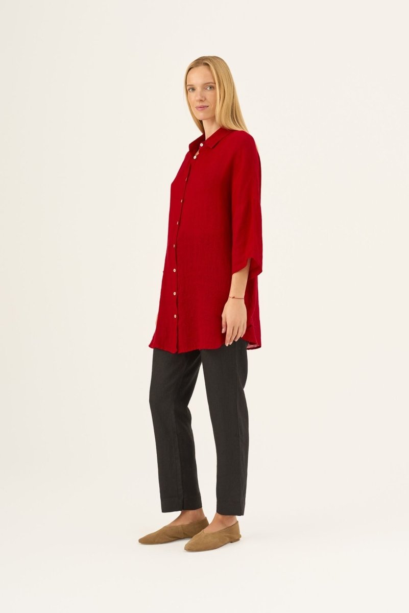 Oregano Oversized Leinenbluse - The Baltic Shop