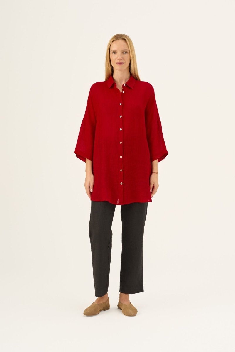 Oregano Oversized Leinenbluse - The Baltic Shop