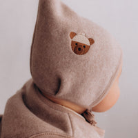 Pixie-Mütze aus Bio-Baumwollfleece