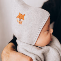 Pixie-Mütze aus Bio-Baumwollfleece