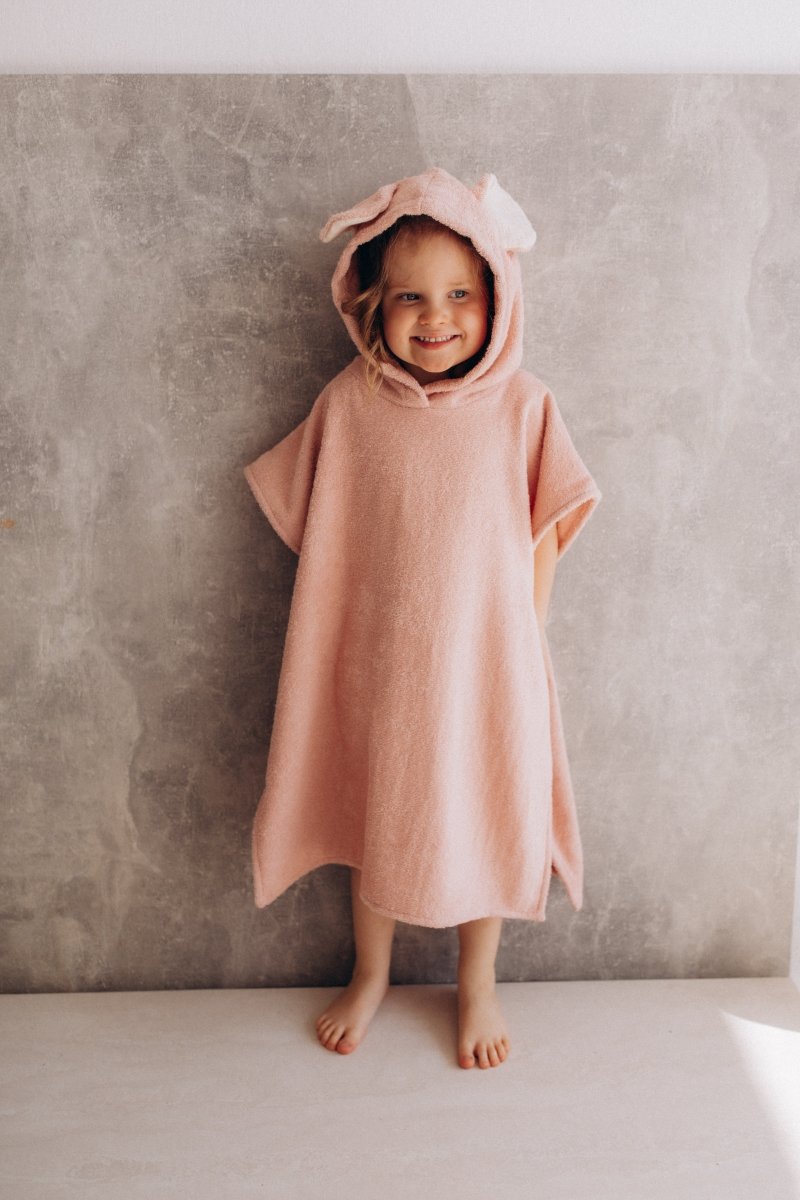 Poncho Badetuch mit Mausohren in 3 Farben - The Baltic Shop