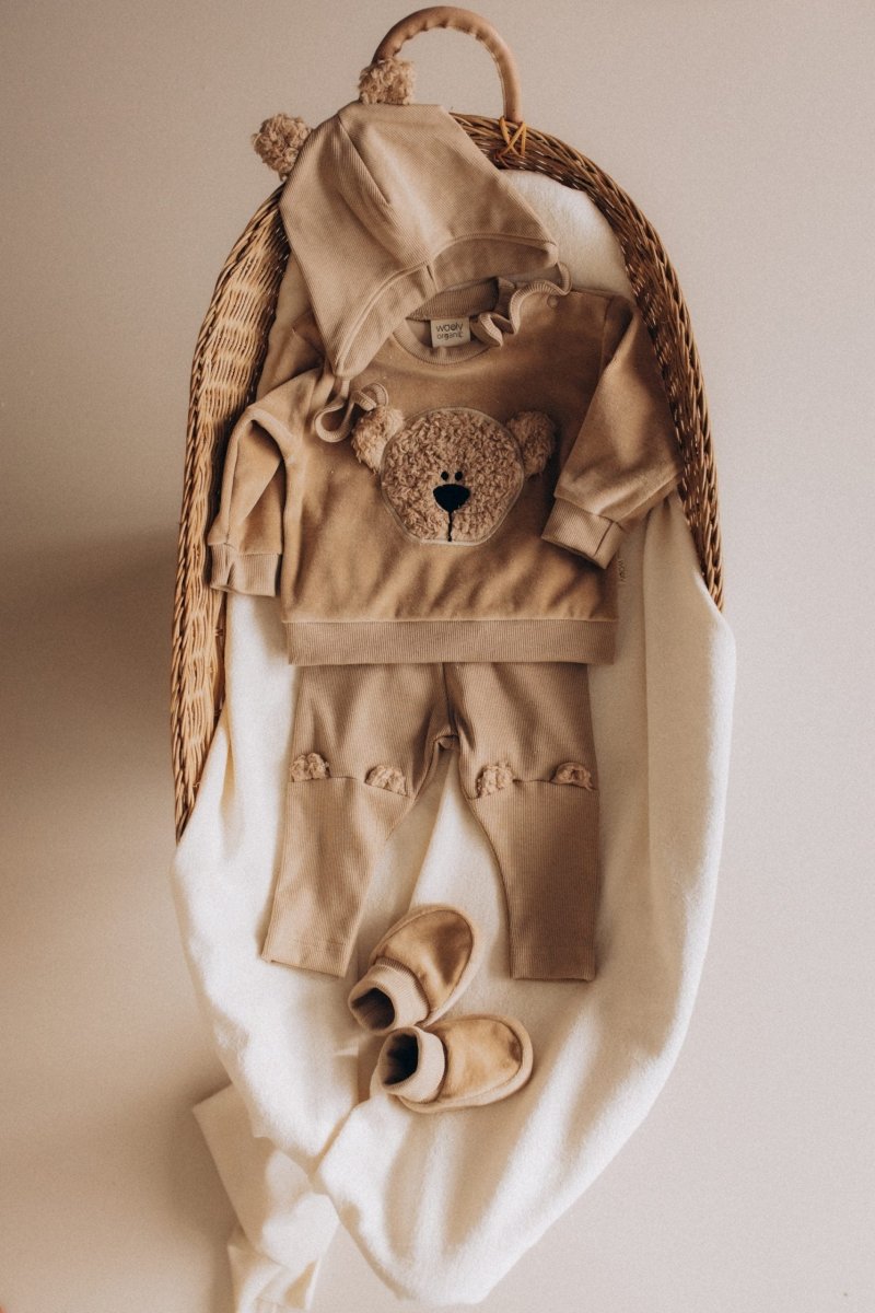 Pullover mit Bär aus Bio Baumwolle in 3 Farben - The Baltic Shop