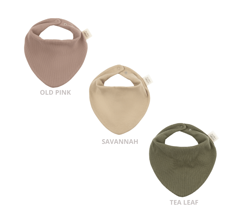 Rib Lätzchen aus Bio Baumwolle in 3 Farben - The Baltic Shop