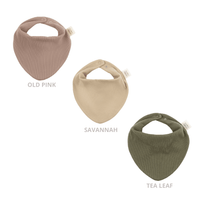 Rib Lätzchen aus Bio Baumwolle in 3 Farben - The Baltic Shop