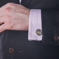 Runde Manschettenknöpfe mit echten Uhrwerken - The Baltic Shop